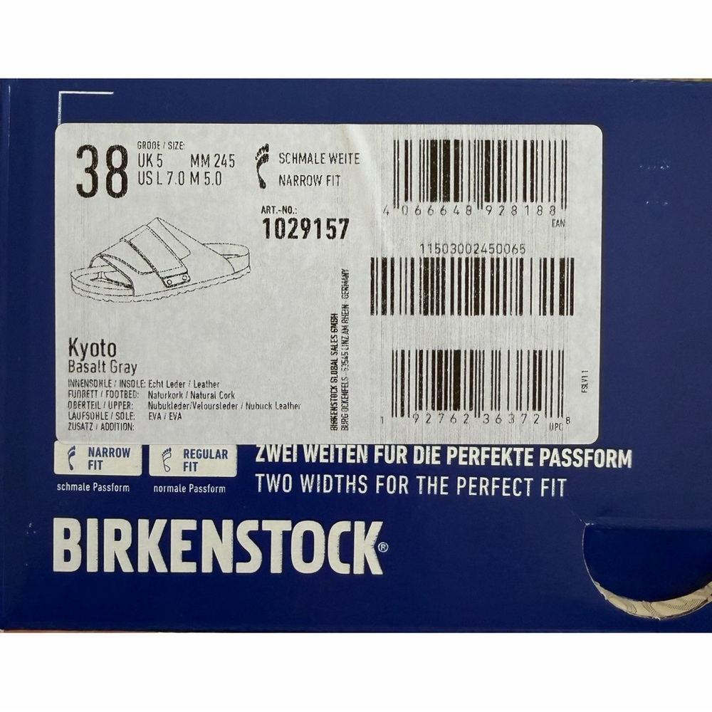 Birkenstock Kyoto in basalt grey 38 - Picture 4 of 6
